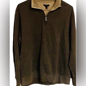 Van Heusen Mens Plaza Quarter-Zip Pullover L